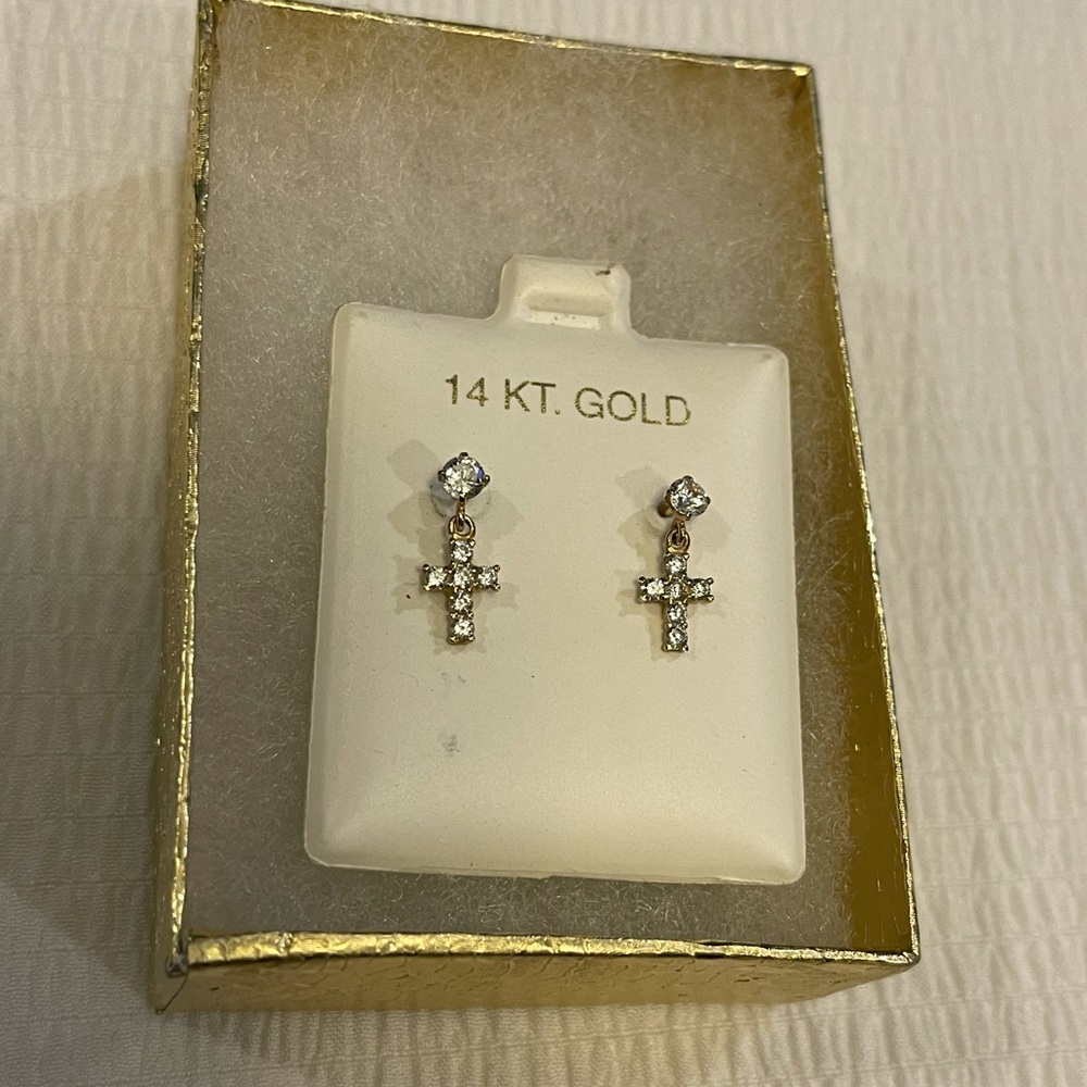 Cross earrings